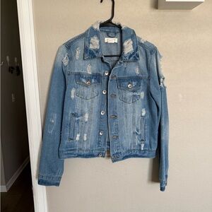Distressed Denim Jacket